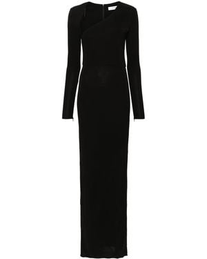 Alex Perry Angled Cut-Out Jersey Maxi Dress - Black
