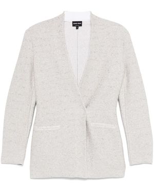 Giorgio Armani Lurex Blazer - White