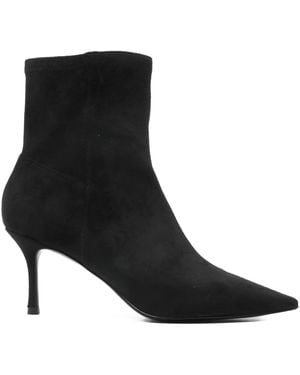 CafeNoir Pointed-Toe Boots - Black