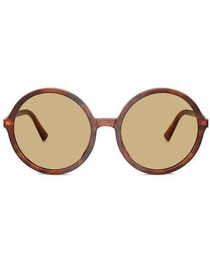 Miu Miu Round-Frame Sunglasses - Natural