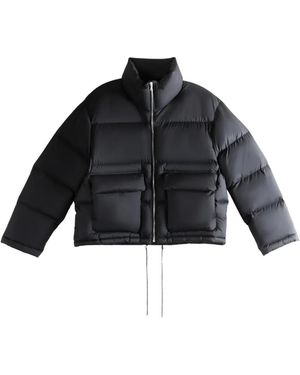 AURALEE Steppjacke mit Pattentaschen - Schwarz