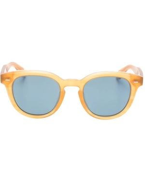 Oliver Peoples Round-Frame Sunglasses - Blue
