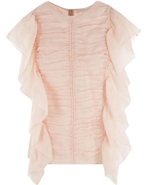 Chloé Top Con Ruches - Rosa