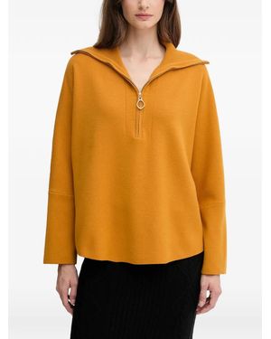 Joseph Ribkoff Zip-Collar Jumper - Orange