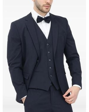 SELECTED Notched-Lapel Blazer - Blue