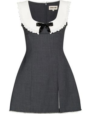 ShuShu/Tong Bow-Detail Sleeveless Dress - Black