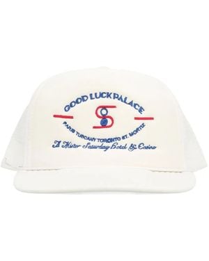 Mr. Saturday Embroidered Baseball Cap - White