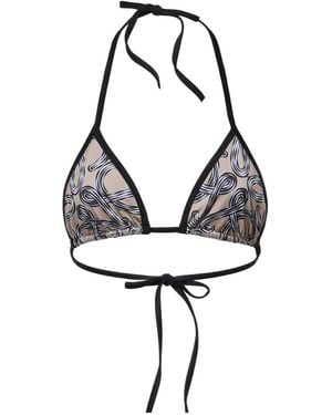 Loewe Graphic-Print Triangle Bikini Top - Multicolour