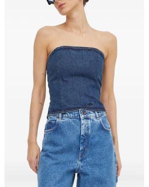 Won Hundred Tie-Back Strapless Top - Blue