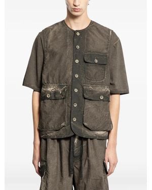 Uma Wang Button Pocket Coat - Gray