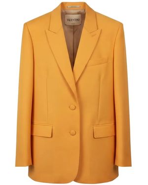 Valentino Garavani Single-Breasted Blazer - Orange