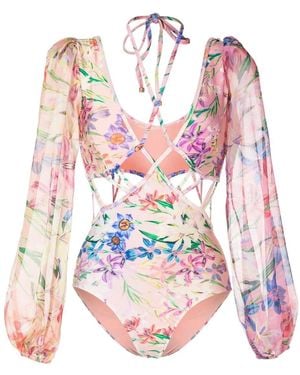 PATBO Iris Cut-Out Bodysuit - Pink
