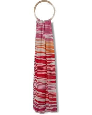 Missoni Striped Scarf - Red