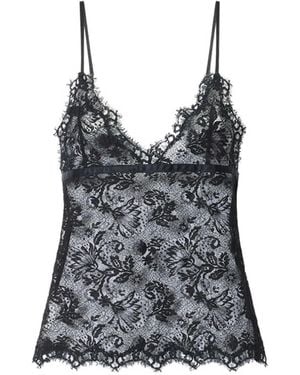 Isabel Marant Adiena Floral Lace Camisole - Black
