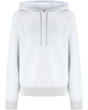 Missoni Metallic-Threading Hoodie - White