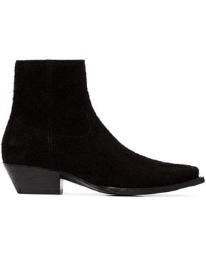 Saint Laurent Lukas 40Mm Cowboy Ankle Boots - Black