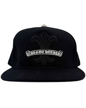 Chrome Hearts Fleur De Lis Logo-Embroidered Baseball Cap - Black