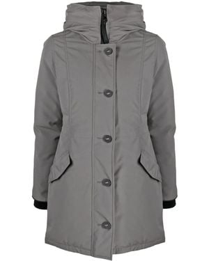 Canada Goose Cappotto Rossclair Con Applicazione - Grigio