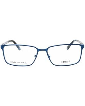 Guess Rectangle-Frame Glasses - White