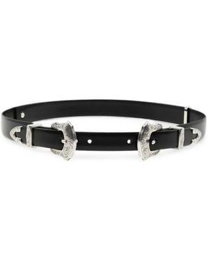 Toga Ceinture À Double Boucles - White
