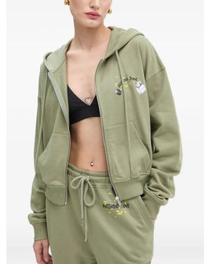 Moschino Zip-Fastening Sweatshirt - Green