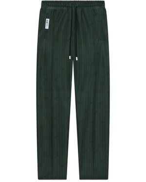 Gcds Pinstripe Drawstring Trousers - Green