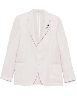 Lardini Patch-Pocket Blazer - White
