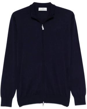 Della Ciana Zip-Fastening Cardigan - Blue