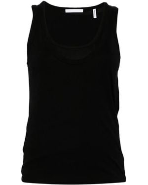 Helmut Lang Scoop-Neck Tank Top - Black