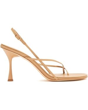 STUDIO AMELIA 90Mm Wishbone Strappy Sandals - Natural