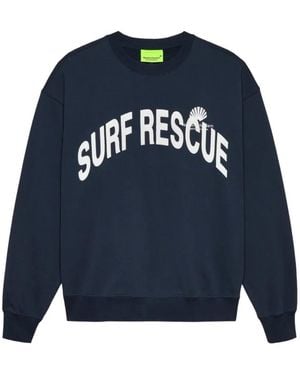 New Amsterdam Sweat Imprimé À Col Rond - Bleu