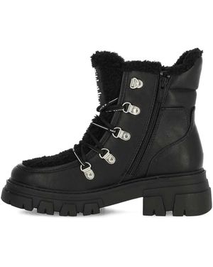 Mexx Botas Con Cordones Y Tacón De 50 Mm - Negro