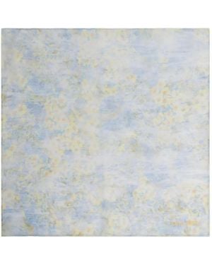 Alberta Ferretti Floral Silk Scarf - Blue