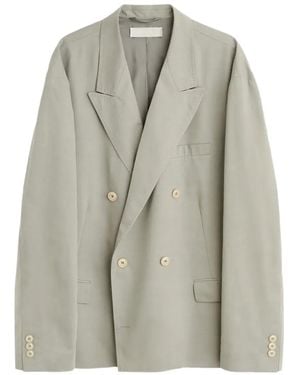 Our Legacy Halt Double-Breasted Blazer - Gray