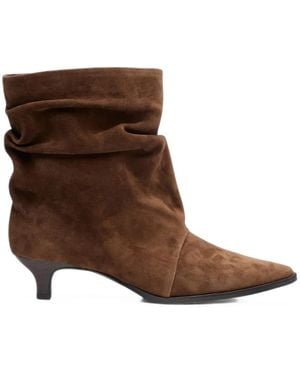 Ash Trinity Slouchy Ankle Boots - Brown
