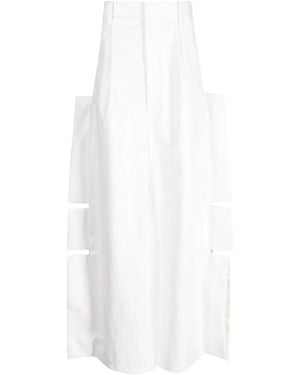 Walter Van Beirendonck Wings Wrestle Wide-Leg Trousers - White