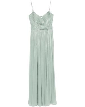 Costarellos Sireen Pleated Maxi Dress - Green