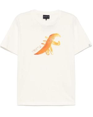 SPORT b. by agnès b. Dino フードアートプリント Tシャツ - ホワイト