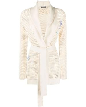 Canessa Open-Knit Sea-Patch Cardigan - Multicolour