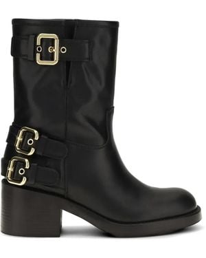 Chloé Dakota Buckle-Detail Boots - Black