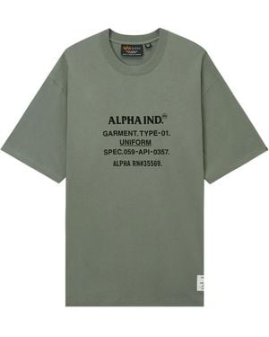 Alpha Industries Graphic-print T-shirt - Grün