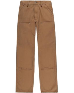 Carhartt Double Knee Straight-Leg Trousers - Brown