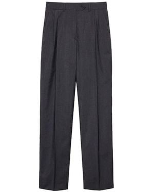 Prada Pantalones De Mohair - Azul