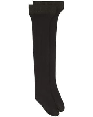 Dolce & Gabbana Hold-Up Stockings - Black
