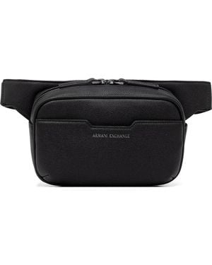 ARMANI EXCHANGE Riñonera Con Efecto Granulado - Negro