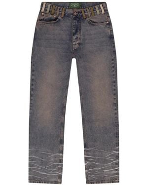 DENIM TEARS Destroyed Bootcut Jeans - Grey