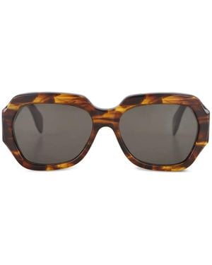 Retrosuperfuture Gafas de sol con montura octogonal - Marrón