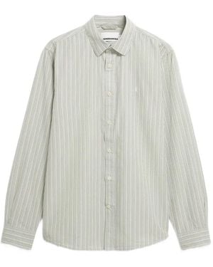 ARMEDANGELS Chemise Rayée À Manches Longues - White