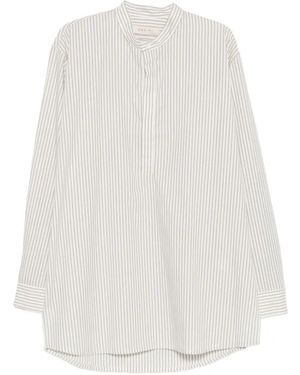 Qasimi Striped Shirt - White