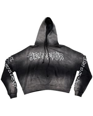 HELLSTAR Stars Shine Hoodie Mit Graffiti - Schwarz